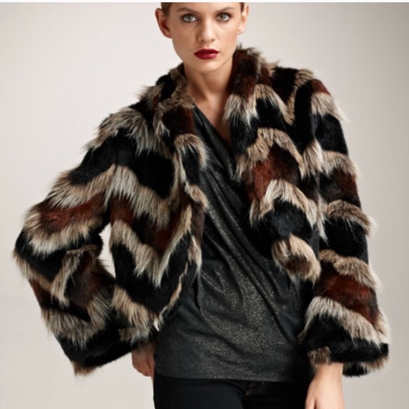 Ella moss faux fur coat - Picture 3 of 4